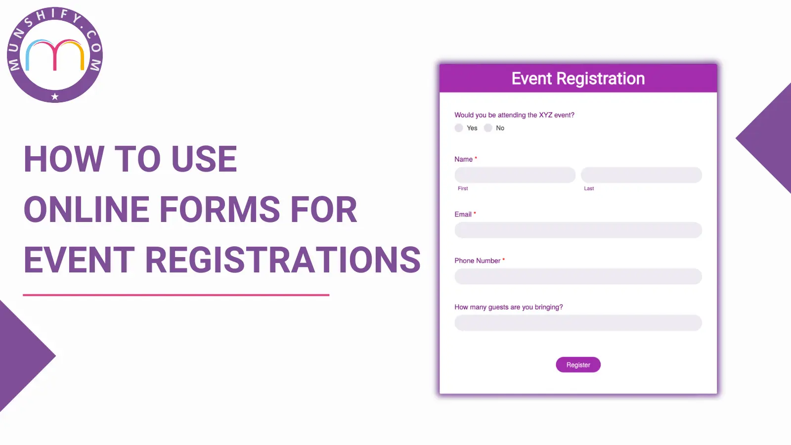 How To Use Online Forms For Event Registrations