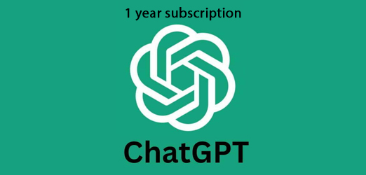 Chat GPT 1 year subscription