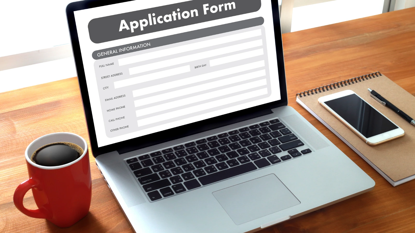 online registration form
