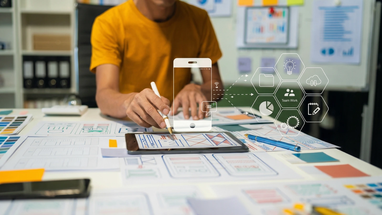 Drag and drop app builder